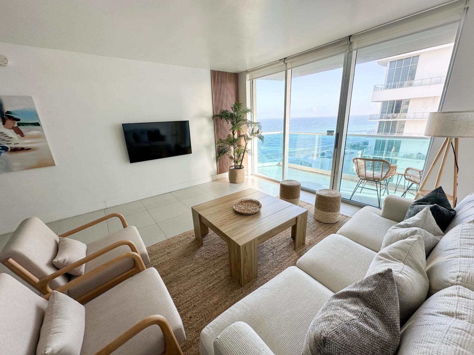 Departamento Frente Al Mar Con Salida Directa A Playa. Leilighet Hollywood Eksteriør bilde